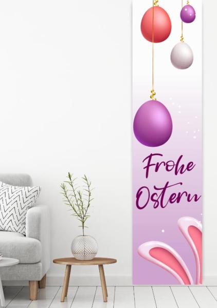 Ostern in flieder, Flächenvorhang Einzel